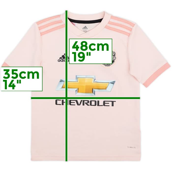 2018-19 Manchester United Away Shirt - 8/10 - (7-8 Years)