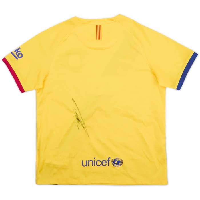 2019-20 Barcelona Away Shirt - 4/10 - (S.Boys)