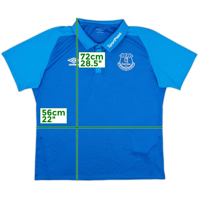2017-18 Everton Umbro Polo Shirt - 7/10 - (XL)