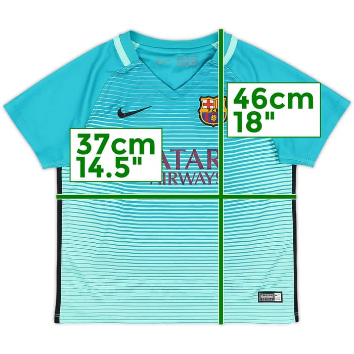 2016-17 Barcelona Third Shirt - 7/10 - (3-4 Years)