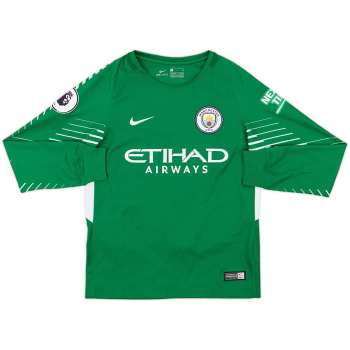 2017-18 Manchester City GK Shirt Ederson.M #31 - 7/10 - (S.Boys)