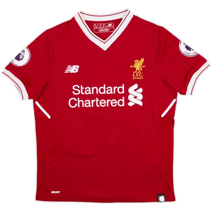 2017-18 Liverpool 125 Years Home Shirt Lallana #20 - 8/10 - (M.Boys)