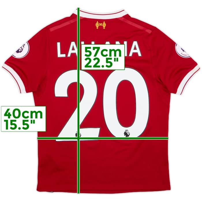 2017-18 Liverpool 125 Years Home Shirt Lallana #20 - 8/10 - (M.Boys)