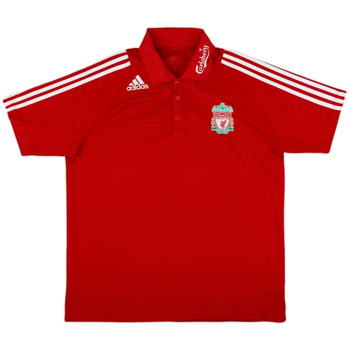 2008-09 Liverpool adidas Polo Shirt - 8/10 - (L)