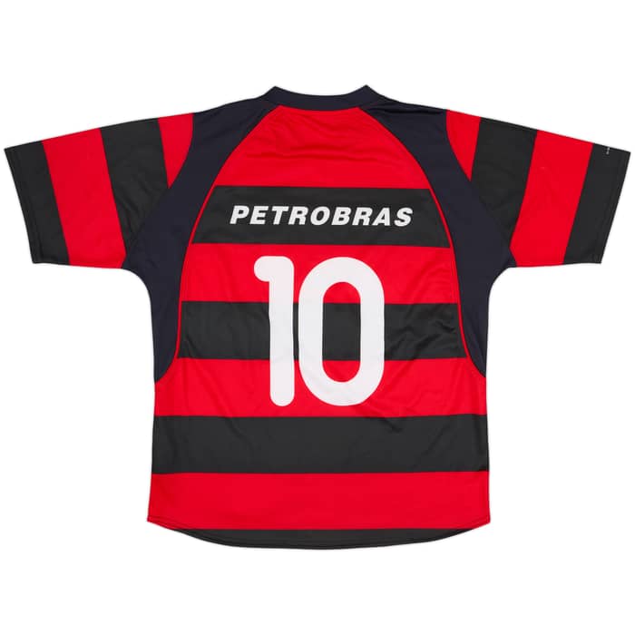 2002-04 Flamengo Home Shirt #10 - 8/10 - (L)
