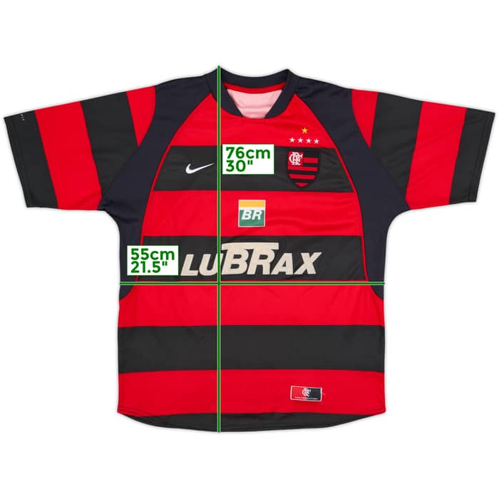 2002-04 Flamengo Home Shirt #10 - 8/10 - (L)