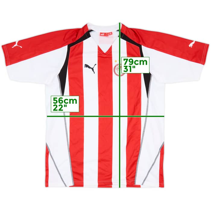 2005-06 Olympiakos Home Shirt - 8/10 - (XL)