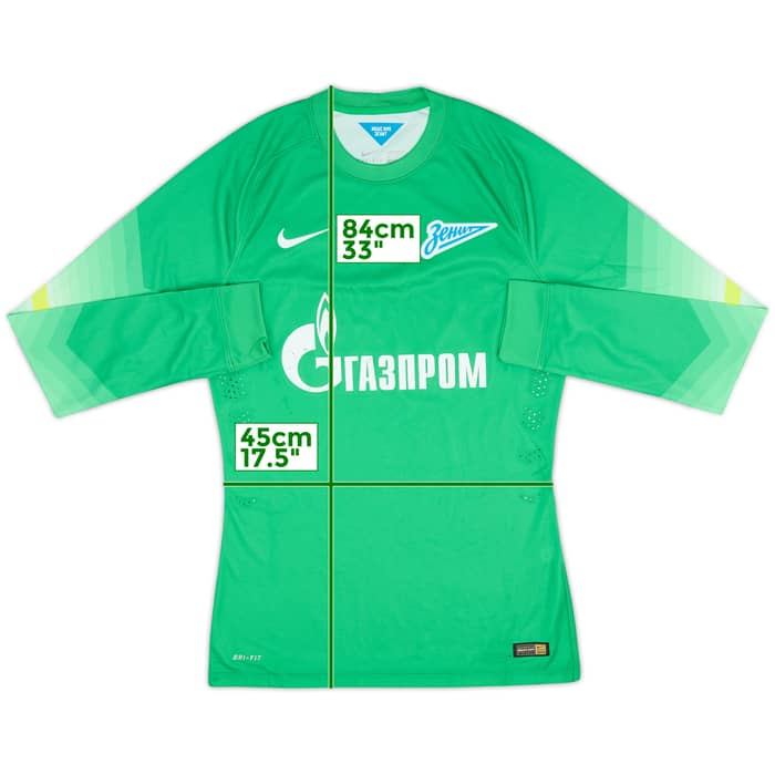 2014-15 Zenit St. Petersburg Authentic GK Shirt - 6/10 - (M)