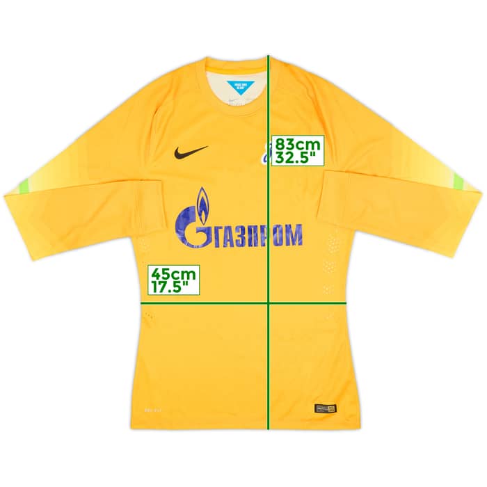 2014-15 Zenit St. Petersburg Authentic GK Shirt - 6/10 - (M)