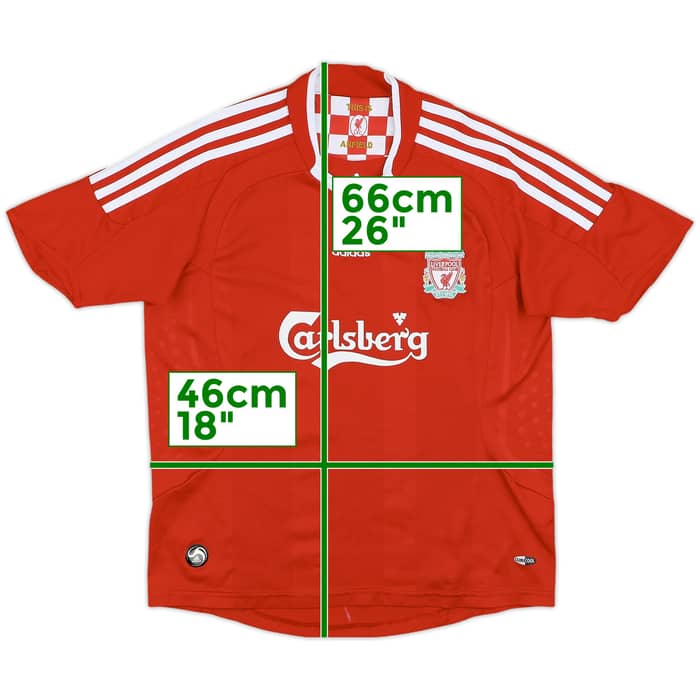 2008-10 Liverpool Home Shirt - 7/10 - (L.Boys)