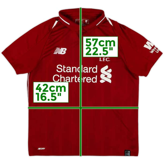2018-19 Liverpool Home Shirt - 8/10 - (M.Boys)