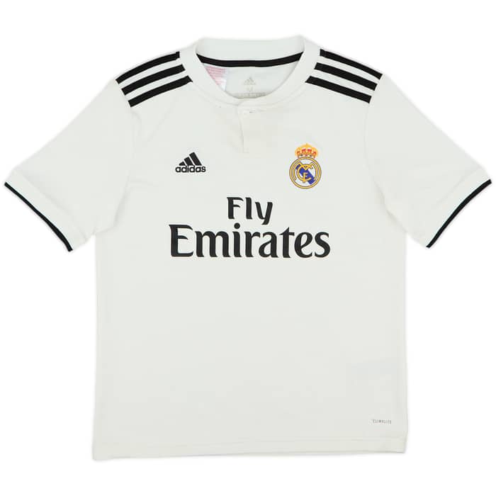 2018-19 Real Madrid Home Shirt - 9/10 - (M.Boys)