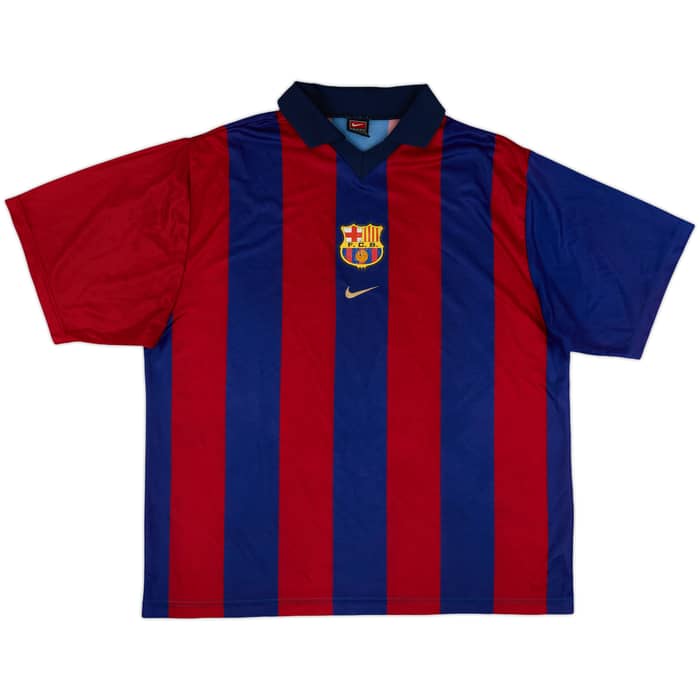 2001-02 Barcelona Basic Home Shirt - 7/10 - (XXL)
