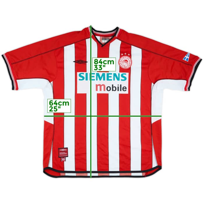 2002-03 Olympiakos Home Shirt - 9/10 - (XXL)