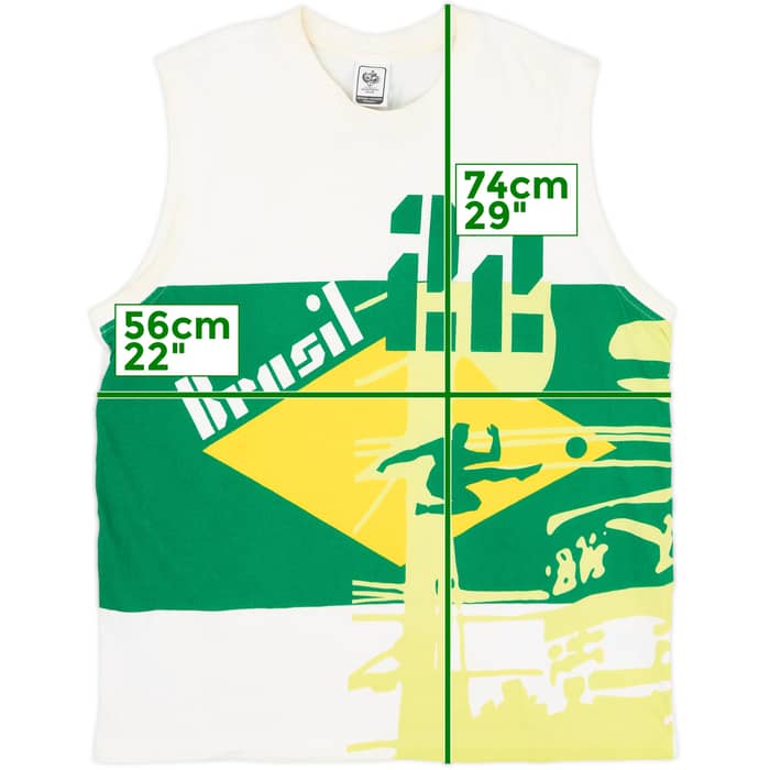2006 Brazil adidas 'Kaka' Cotton Vest #22 - 6/10 - (L)