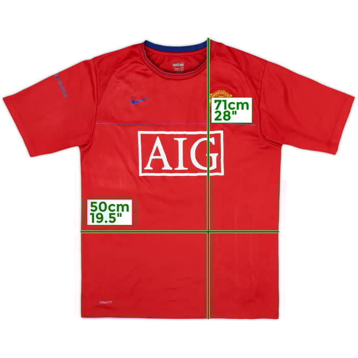 2008-09 Manchester United Nike Training Shirt - 7/10 - (M)