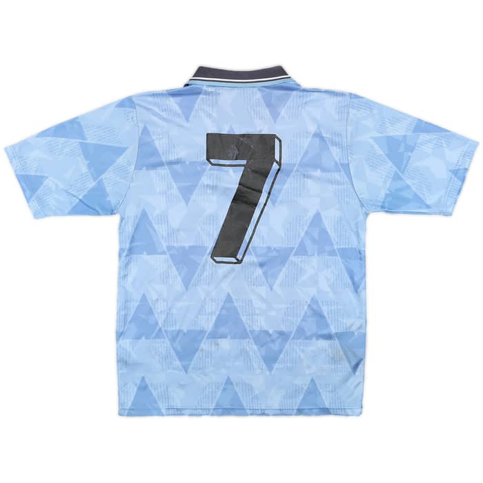 1989-91 Manchester City Home Shirt #7 - 5/10 - (L.Boys)