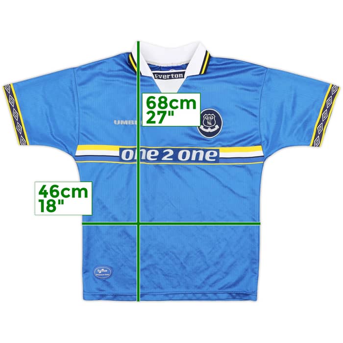 1997-99 Everton Home Shirt - 8/10 - (L.Boys)