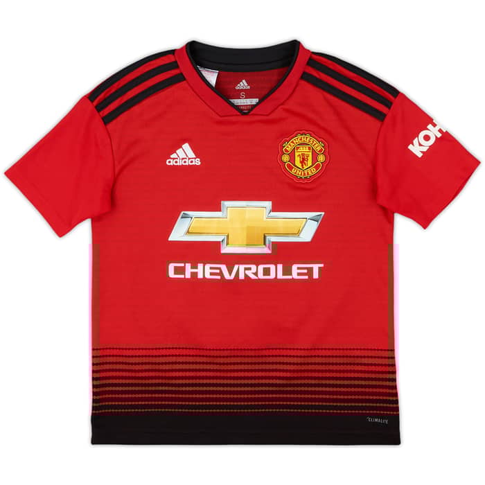 2018-19 Manchester United Home Shirt Pogba #6 - 5/10 - (S.Boys)