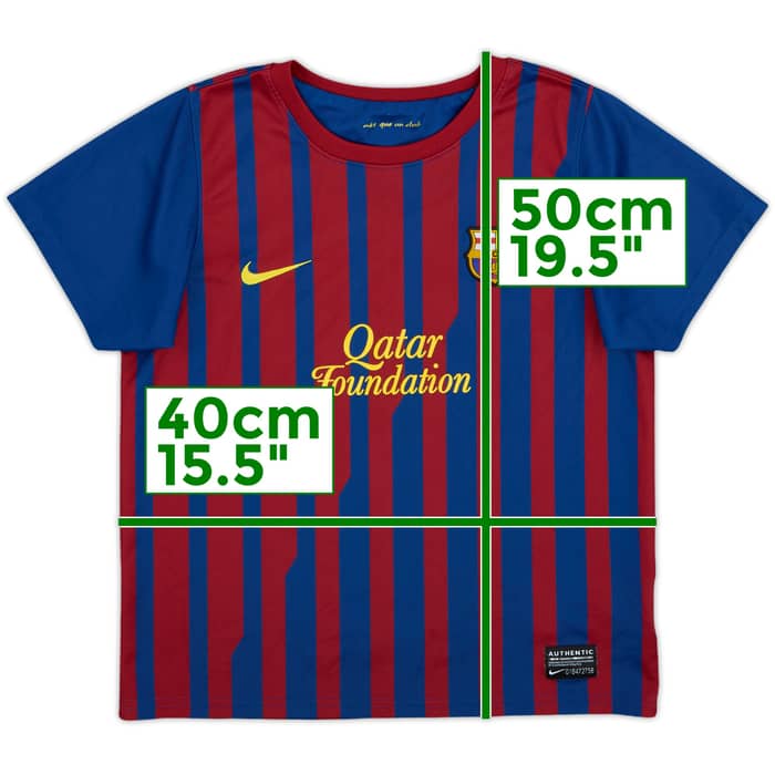 2011-12 Barcelona Home Shirt - 6/10 - (5-6 Years)