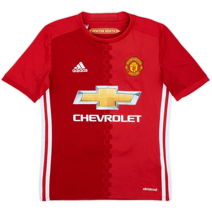 2016-17 Manchester United Home Shirt Martial #11 - 8/10 - (S.Boys)