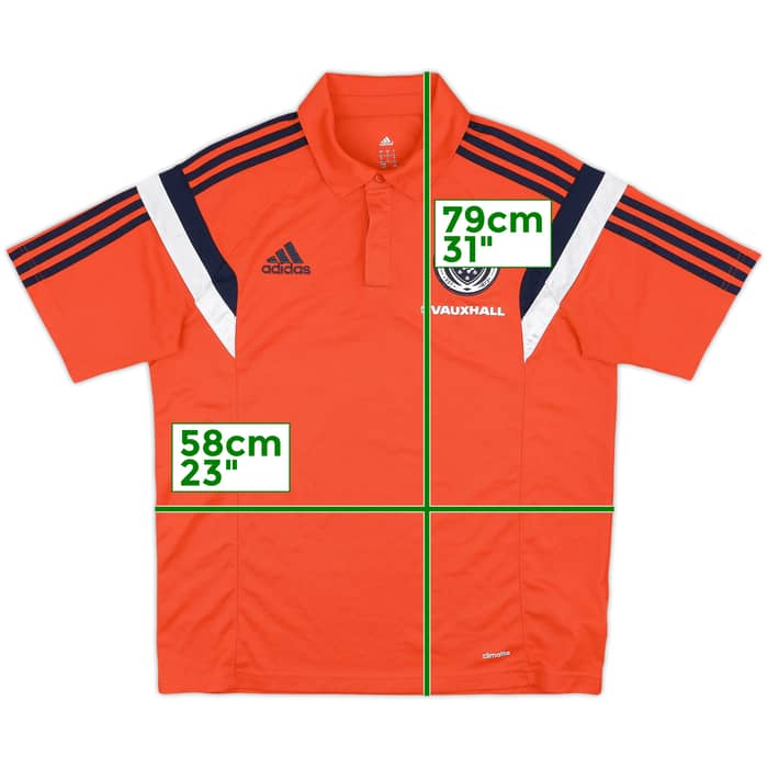 2014-15 Scotland adidas Polo Shirt - 9/10 - (L)