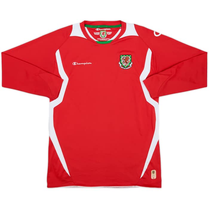 2008-10 Wales Home L/S Shirt - 7/10 - (XL.Boys)