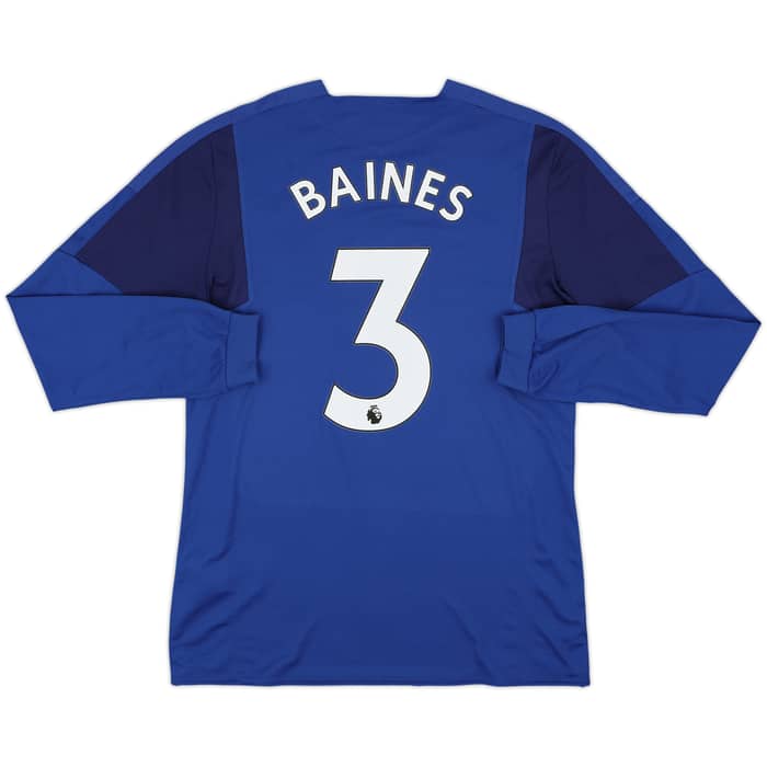 2017-18 Everton Home Shirt Baines #3 - 9/10 - (L)