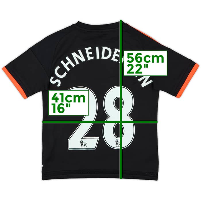 2015-16 Manchester United Third Shirt Schneiderlin #28 - 7/10 - (M.Boys)