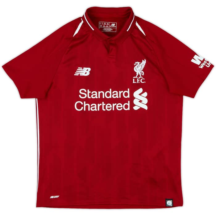 2018-19 Liverpool Home Shirt - 7/10 - (L.Boys)