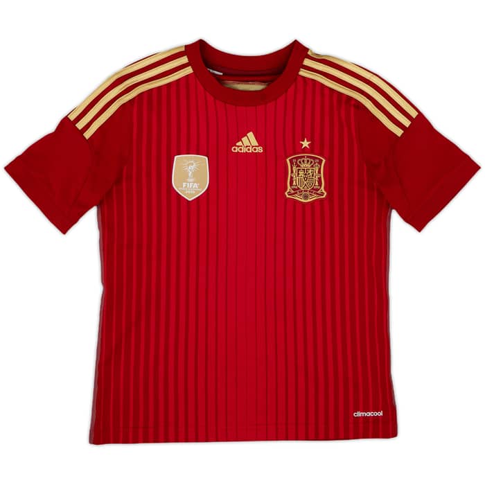 2013-15 Spain Home Shirt - 8/10 - (M.Boys)