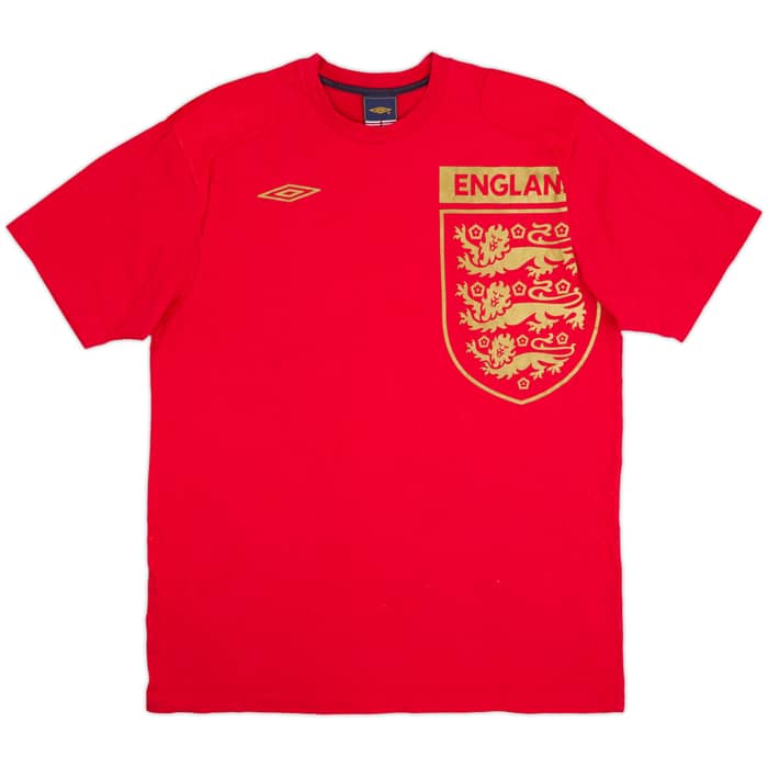 2005-06 England Umbro Graphic Tee - 8/10 - (L)
