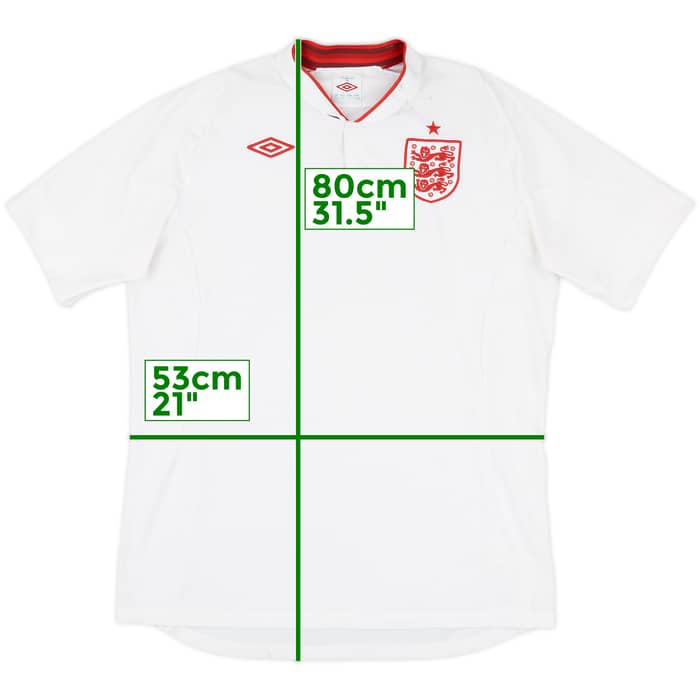 2012-13 England Home Shirt - 5/10 - (L)