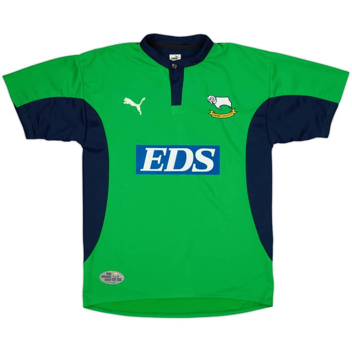 1999-00 Derby County GK S/S Shirt - 8/10 - (S)