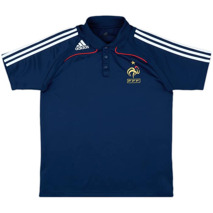 2007-08 France adidas Polo Shirt - 8/10 - (L)