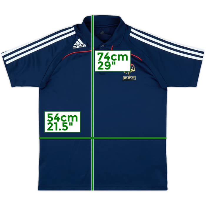 2007-08 France adidas Polo Shirt - 8/10 - (L)