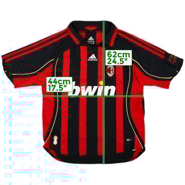 2006-07 AC Milan Home Shirt - 7/10 - (M.Boys)