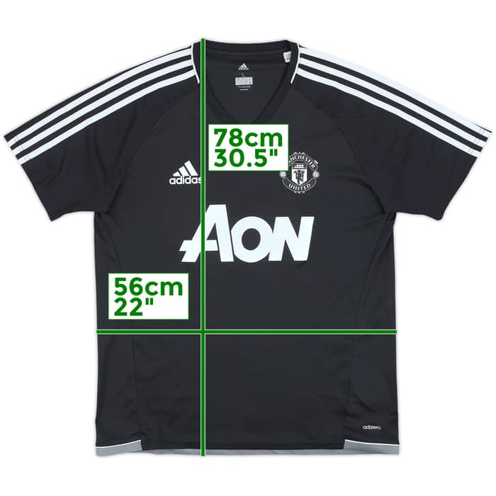2017-18 Manchester United adizero Training Shirt - 9/10 - (L)