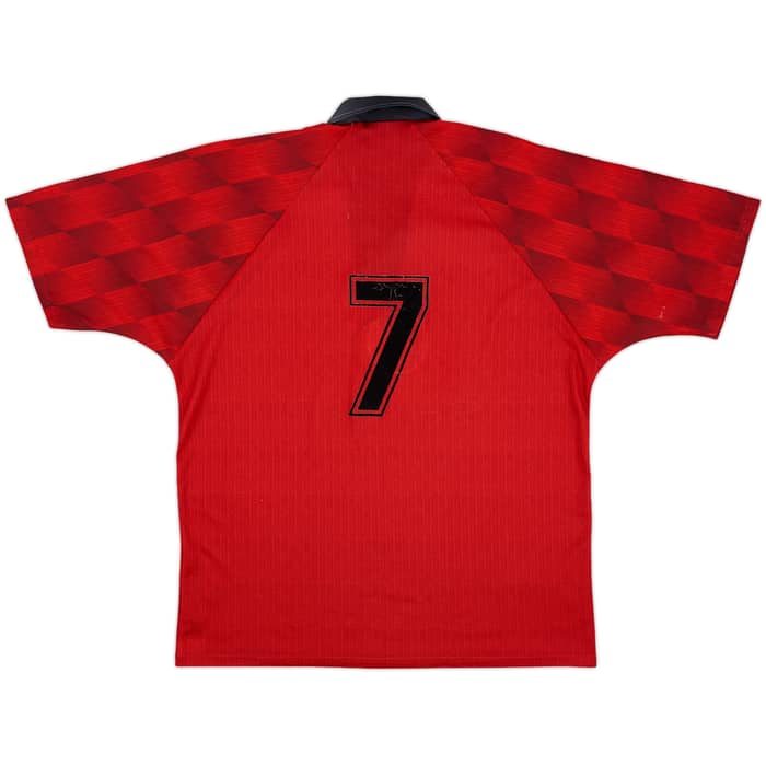 1996-98 Manchester United Home Shirt #7 - 7/10 - (XL)