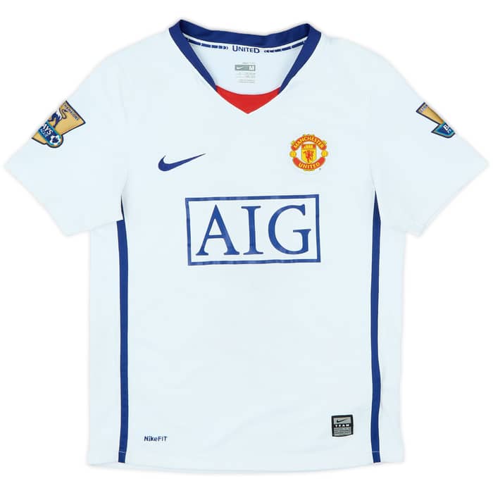 2008-10 Manchester United Away Shirt Ronaldo #7 - 5/10 - (M.Boys)