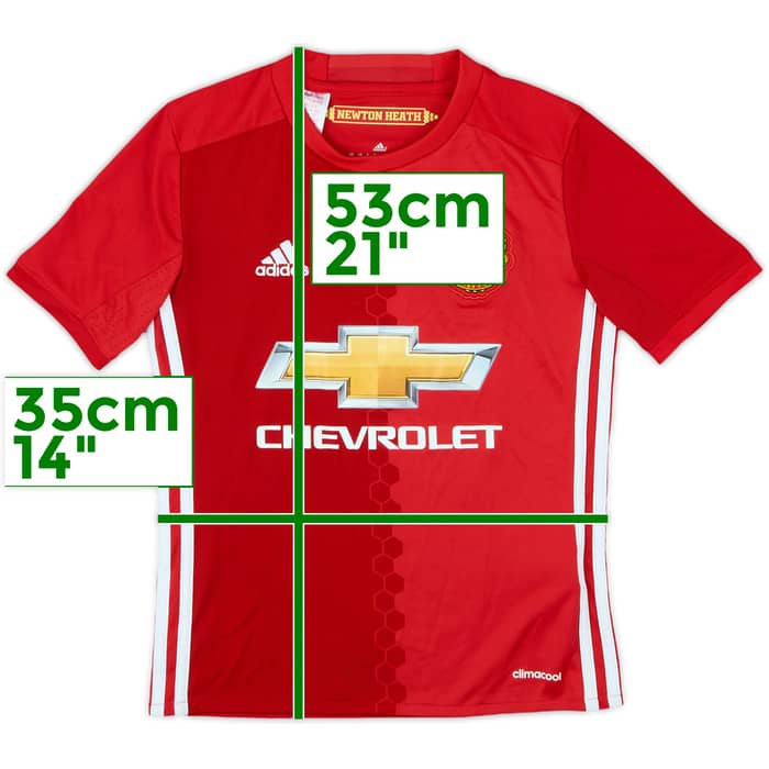 2016-17 Manchester United Home Shirt - 8/10 - (S.Boys)
