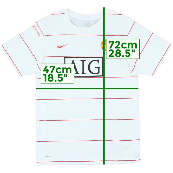 2008-09 Manchester United Nike Training Shirt - 9/10 - (S)