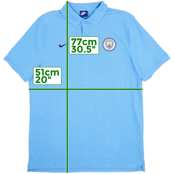 2017-18 Manchester City Nike Polo Shirt - 10/10 - (L)