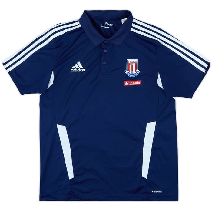 2010-11 Stoke City adidas Polo Shirt - 8/10 - (L)