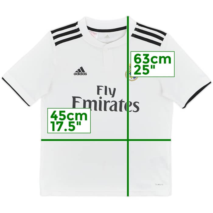 2018-19 Real Madrid Home Shirt - 9/10 - (M.Boys)