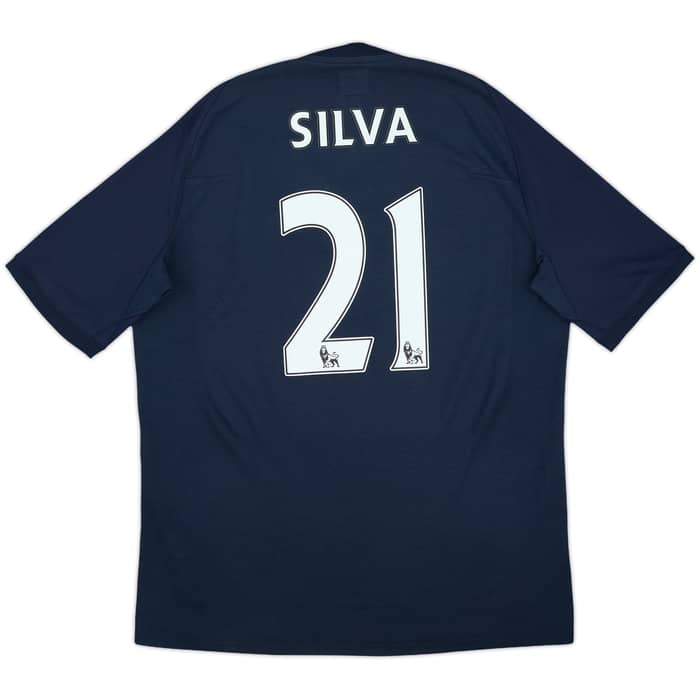 2010-12 Manchester City Away Shirt Silva #21 - 8/10 - (L)