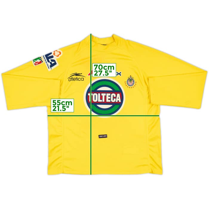 2000-01 Deportivo Guadalajara GK Shirt #1 - 7/10 - (XL)