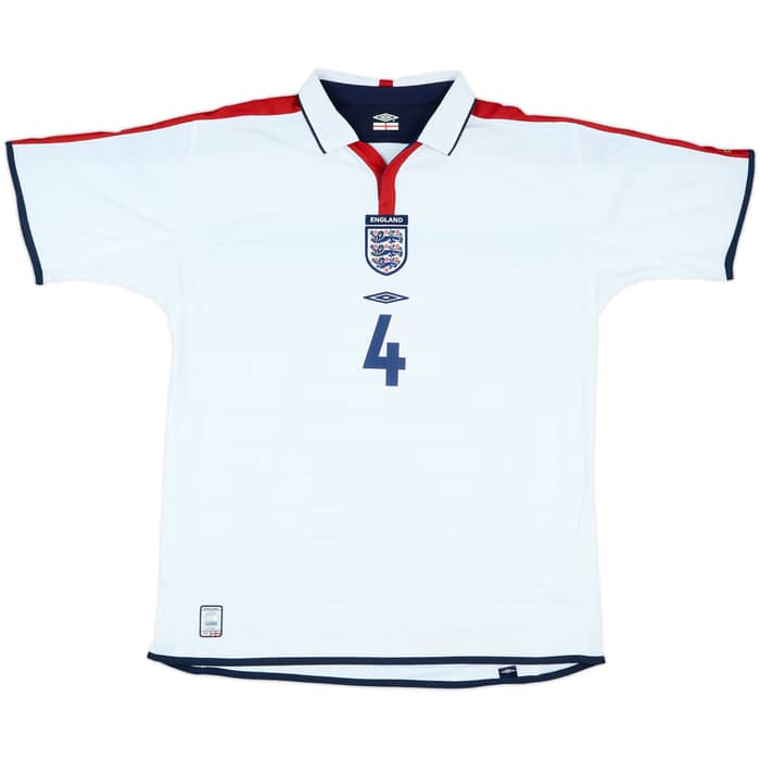 2003-05 England Home Shirt Gerrard #4 - 6/10 - (XL)