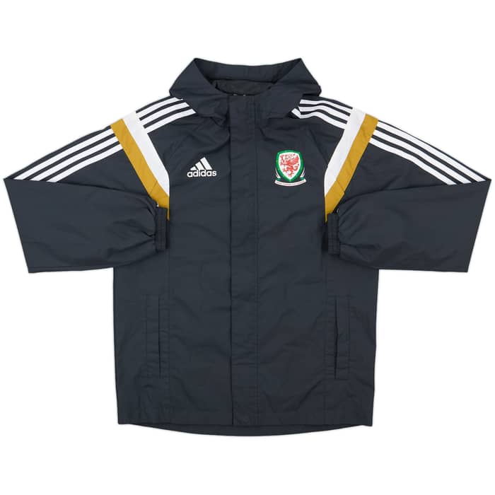 2014-15 Wales adidas Hooded Rain Jacket - 9/10 - (S)