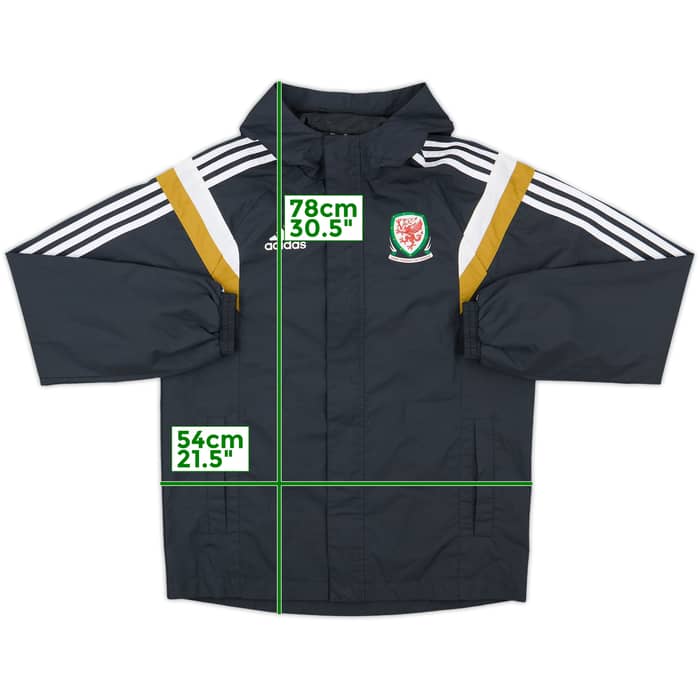 2014-15 Wales adidas Hooded Rain Jacket - 9/10 - (S)